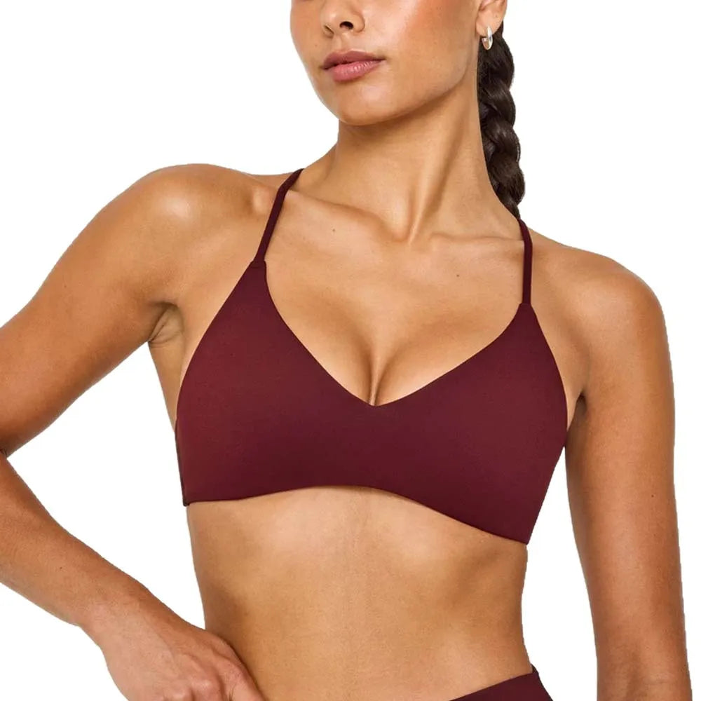 HarmonyMia Breathable Racerback Sports Bra - Seamless High-Impact Yoga Top for Gym & Fitness