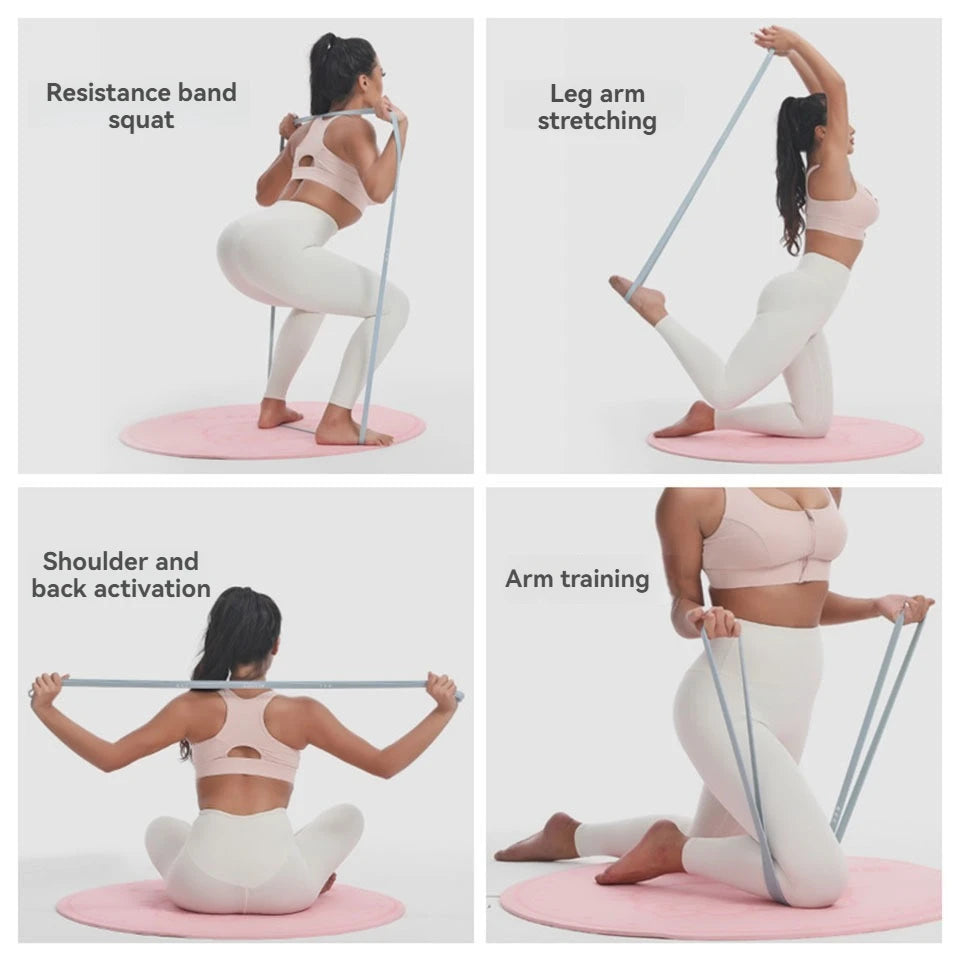 Harmony Eco Resistance Loop Bands Set – Natural Latex Home Strength & Sculpting Kit (5 Levels)