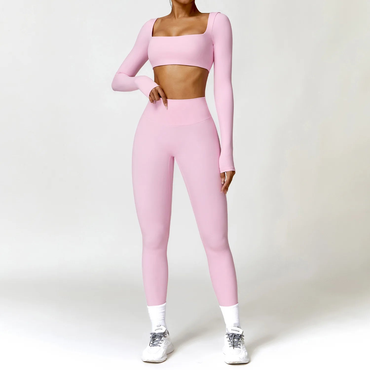 Harmony Kinetic Flow Seamless Set | Long Sleeve & High-Rise Leggings 2PCS