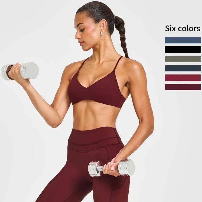 HarmonyMia Breathable Racerback Sports Bra - Seamless High-Impact Yoga Top for Gym & Fitness