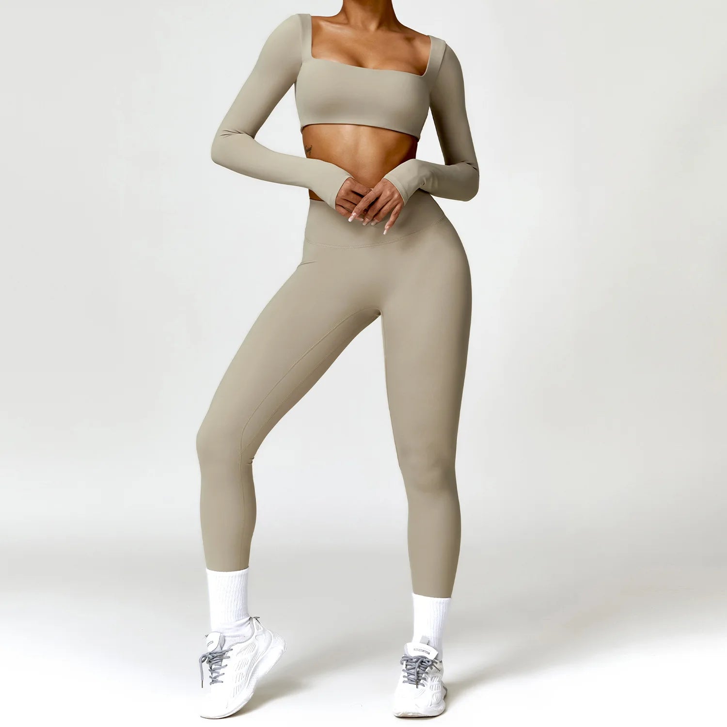 Harmony Kinetic Flow Seamless Set | Long Sleeve & High-Rise Leggings 2PCS